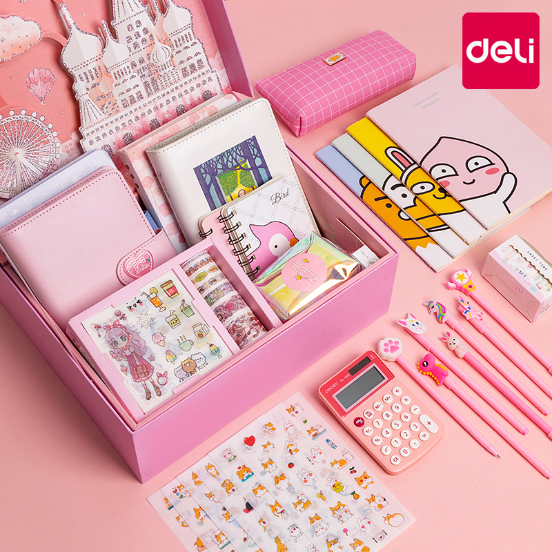 得力（deli）礼盒套装 圣诞文具体验的礼遇之选